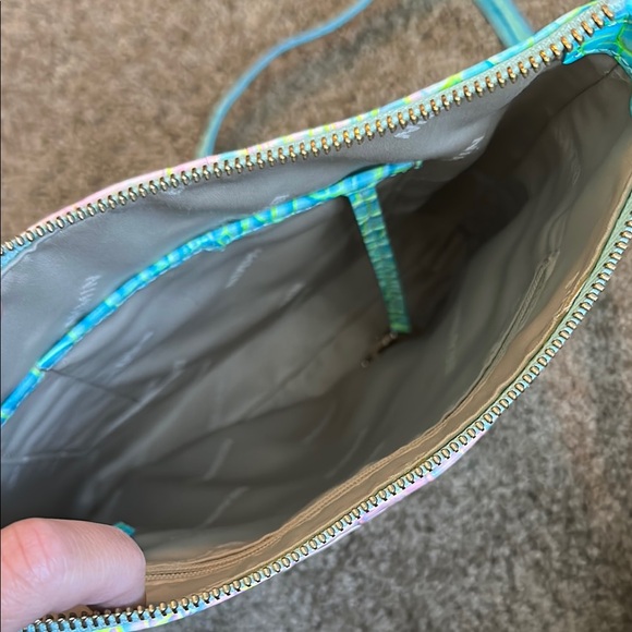 Brahmin Blue and Pink Shoulder Bag with Textured Design - Picture 5 of 7